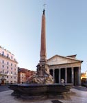 Obelisco fontana della Rotonda e Pantheon