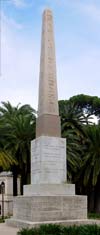 Villa Torlonia - obelisco dedicato a Giovanni Torlonia